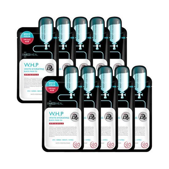 Mediheal W.H.P Whitening Hydrating Black Mask EX 10 sheets