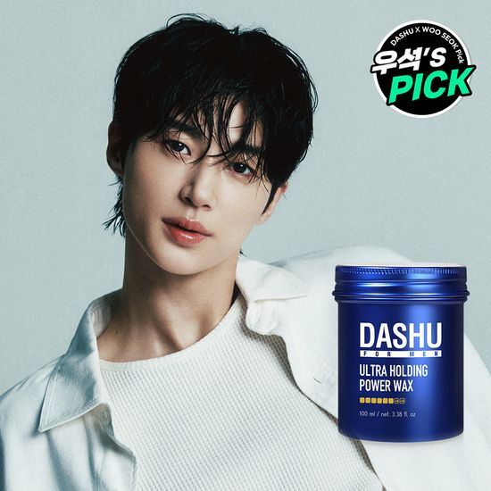 Dashu For Men Premium Ultra Holding Power Wax 100g - K-Beauty styling product for men, offering strong hold for hair styling.