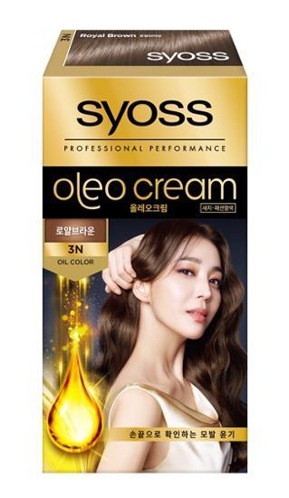 Syoss Oleo 3N Royal Brown hair dye for gray hair coverage, featuring a rich royal brown shade, ideal for vibrant hair care.