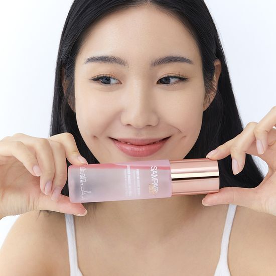 100ml bottle of Sangpa Addict Poreless Magic Essence, a K-Beauty skincare moisturizer designed to enhance skin texture and minimize pores.