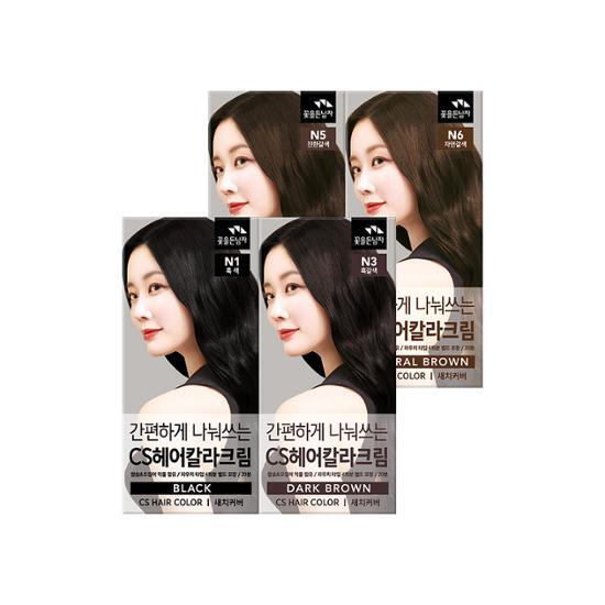 Convenient CS Hair Color Cream for dyeing and gray coverage.
