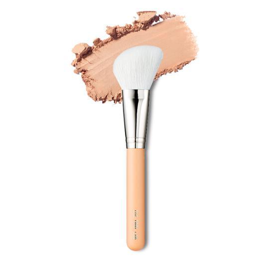 Close-up of The Tool Lab 155 Angle Blush & Contour Cheek Brush, a professional beauty tool designed for precise makeup application, ideal for contouring and blush.