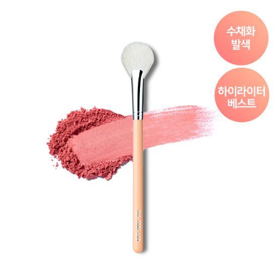 Blusher Fan Highlighter Powder Cheek Brush from The Tool Lab, ideal for precise application of cosmetics in K-Beauty routines.