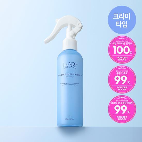 HairPlus Protein Bond Water Essence 200ml spray for hair care, promoting healthy and nourished hair, featuring K-Beauty ingredients.
