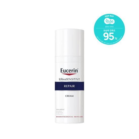 50ml Eucerin Ultra Sensitive Repair Cream for skincare, ideal for sensitive skin, part of K-Beauty moisturizers.