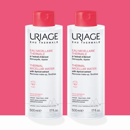 Uriage Micellar Cleansing Water Sensitive Double Set (500ml+500ml)