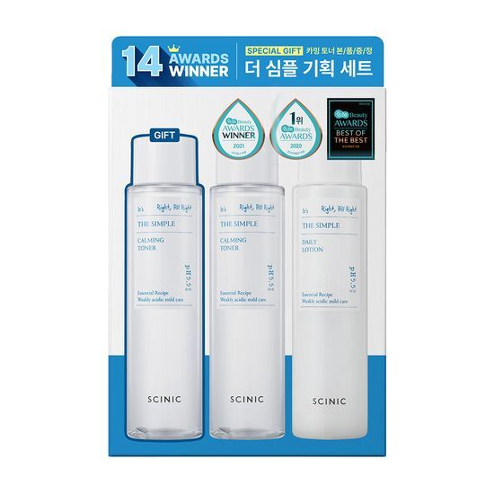 Cynic The Simple Skincare Set (Toner 145ml x2 + Lotion 145ml)