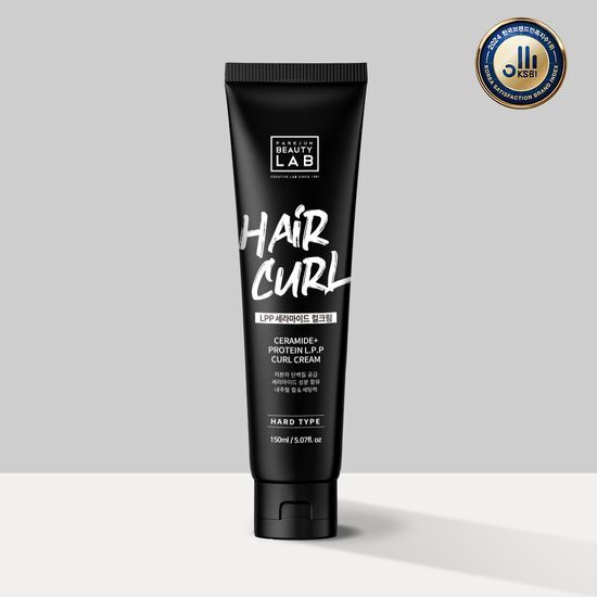 Park Jun Beauty Lab LPP Ceramide Hard Curl Cream 150ml for men's styling, featuring K-Beauty technology for enhanced curl definition and hold.