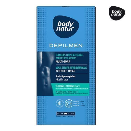Body Nature Wax Strip Man (for arms, legs, underarms, and sensitive areas)