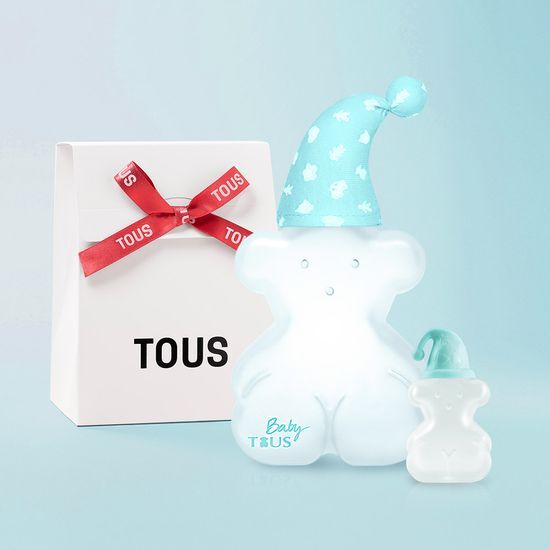 Baby Toss EDC 100ml fragrance bottle with miniature gift included, featuring K-Beauty design elements.