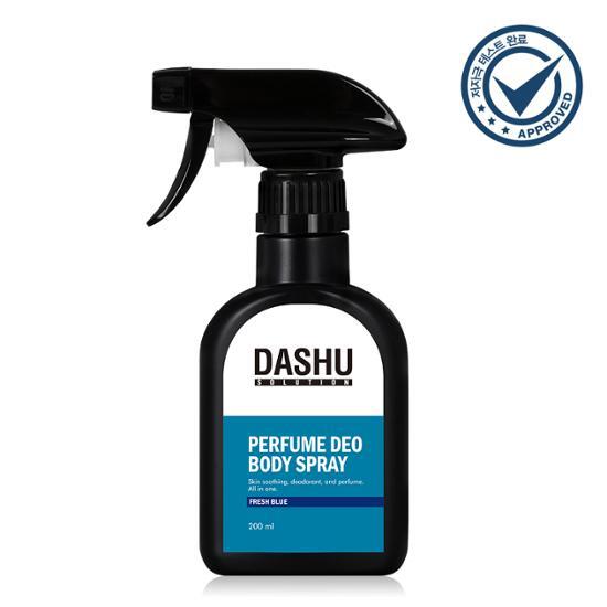 200ml DASHU Solution Perfume Deodorant Body Spray for men with a fresh scent, perfect for daily use in personal care and beauty routines.