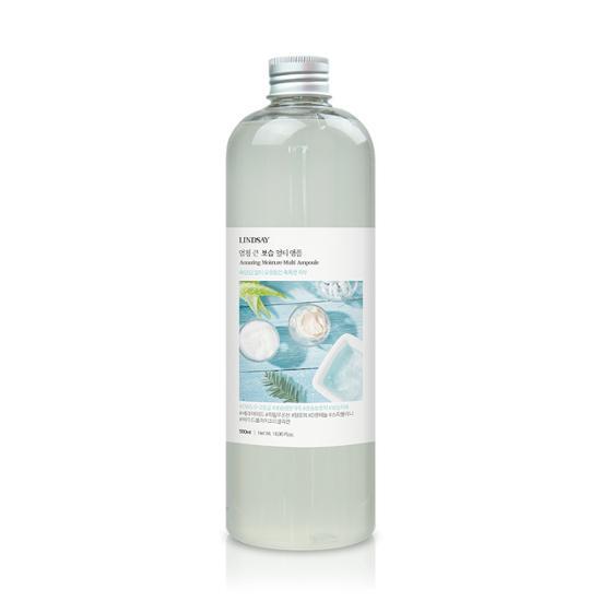 Ultra Large Moisturizing Multi Ampoule by Lindsay, 500ml - K-Beauty skincare essential for hydration and nourishment.