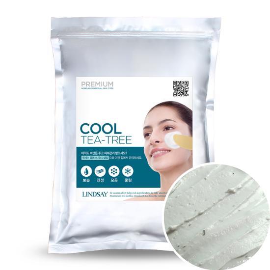 1Kg Lindsay Premium Cool Tea Tree Modeling Pack - K-Beauty skincare mask for refreshing and revitalizing skin.
