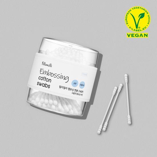 Filimili Embossed Cotton Swabs 140P