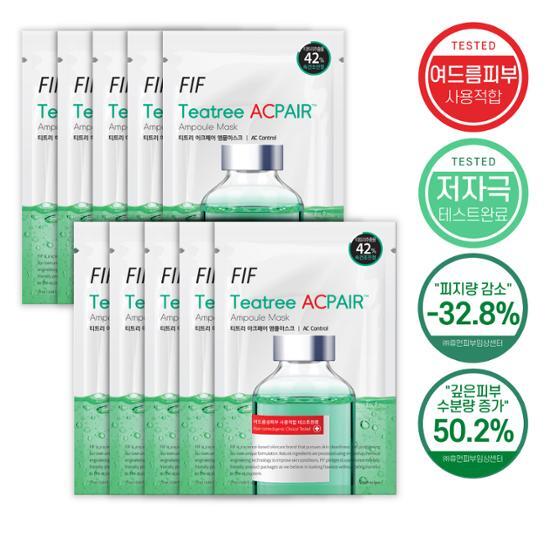 FIF Tea Tree Acne Care Ampoule Mask 10P