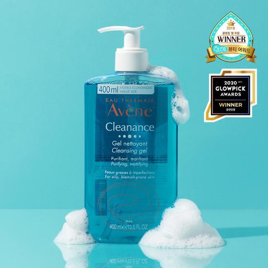 Avene Cleanance Skincare Gel 400ml *Controls sebum *Low pH cleanser