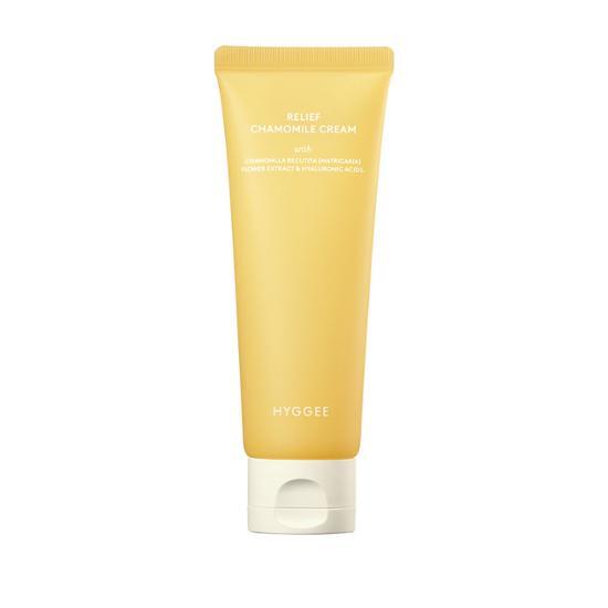 85g Hygge Relief Chamomile Cream, a soothing skincare moisturizer for a calming experience, perfect for K-Beauty enthusiasts.