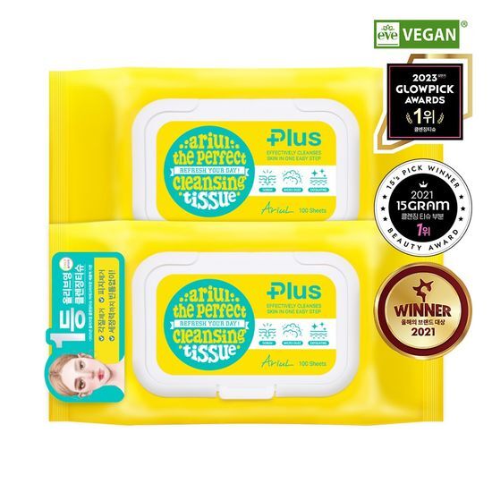 Ariel The Perfect Skincare Tissue Plus Double Set (100 sheets x 2)