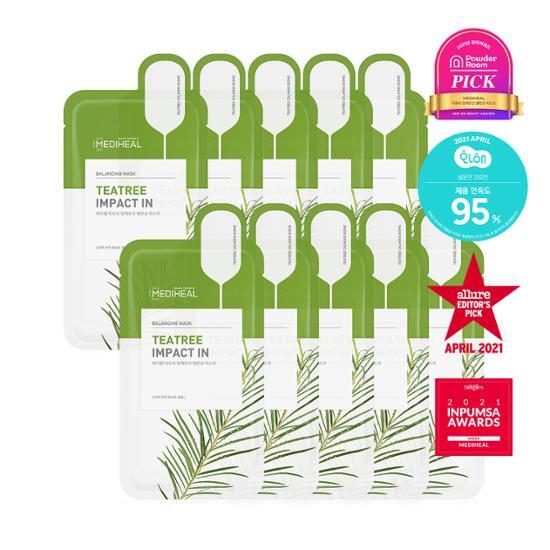 Mediheal Tea Tree Impact Balancing Mask 10 sheets