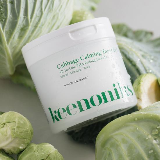 KinoNix Cabbage Exfoliating Soothing Pads 70 Sheets