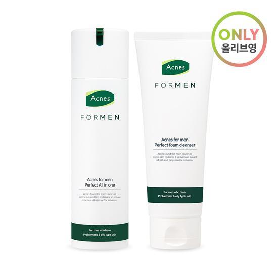 Acnes for Men Perfect All-in-One Set (200ml + 150g Foam Cleanser)