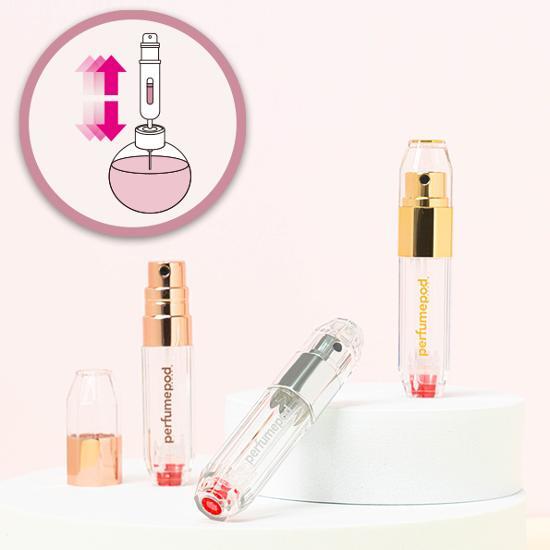 Travalo perfume bottle, choose 1 from 3 crystal types.
