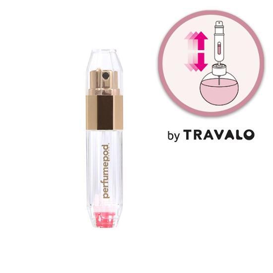 Travalo Perfume Bottle Perfume Pot Crystal Gold