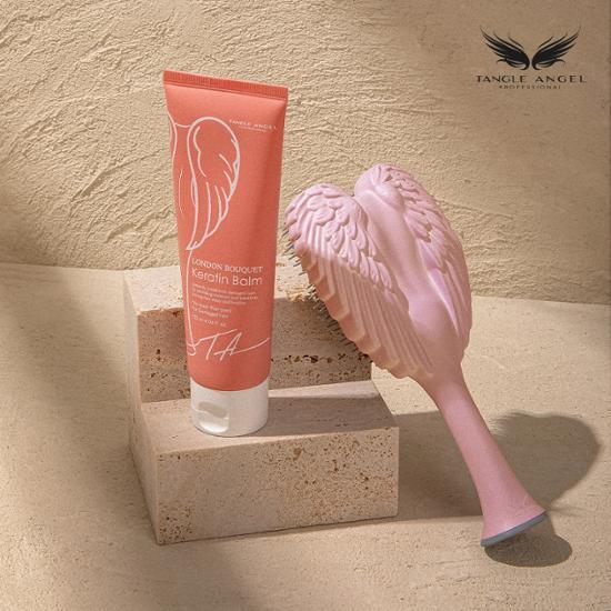 Tangle Angel London Bouquet Original Brush Set (Keratin Balm 120ml + Original Pink)