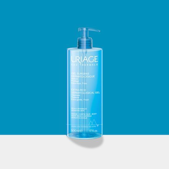 Uriage Surgras Body Gel Cleanser 500ML - Hydrating body care cleanser suitable for all skin types, enriched with Uriage thermal water.