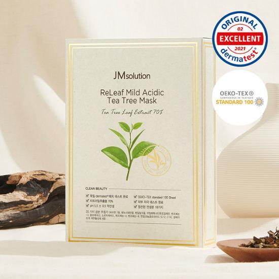 JM Solution Relief Mild Acidic Tea Tree Mask 10 Sheets