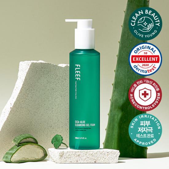 Plip Cica-Aloe Skincare Gel Foam 200ml (Acne Care/Low pH)