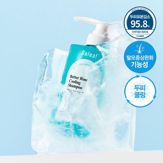 Dahlif Apple Mint Cooling Shampoo 500ml for Oily Scalp/Hair Loss