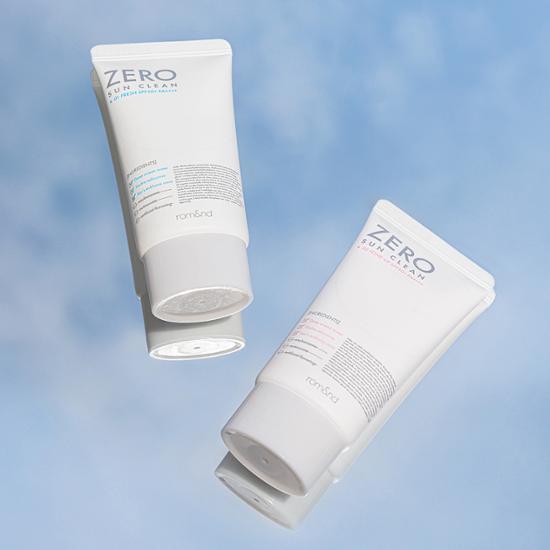 Romand Zero Sun Clean Sunscreen 50ml - Tone Up, K-Beauty skincare product for sun protection.