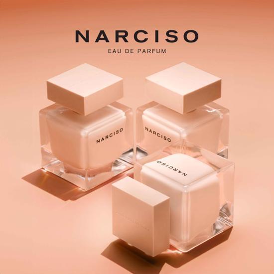 50ml bottle of Narciso Rodriguez For Her EDP fragrance, elegantly designed for women, representing luxury and sophistication in personal care.