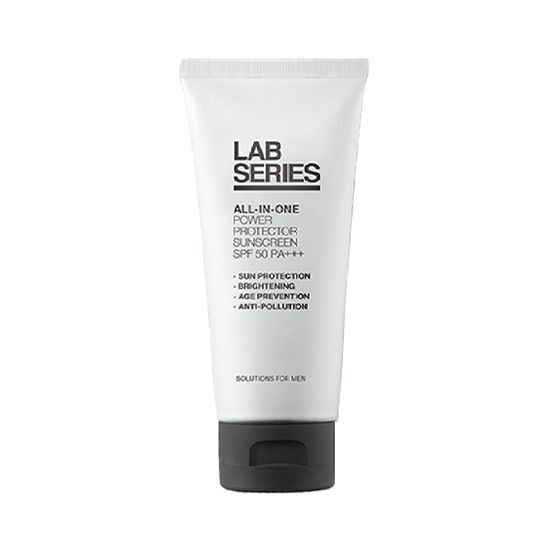 Lab Series Power Protector Sunscreen SPF 50 PA+++ in a 100ml bottle, designed for effective sun protection in skincare, ideal for K-Beauty enthusiasts.