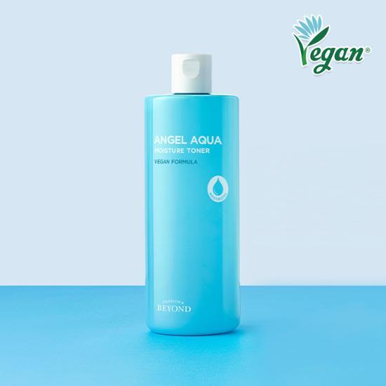 Beyond Angel Aqua Hydrating Soothing Toner 500ml - Vegan skincare toner for a refreshing and hydrating experience, perfect for K-Beauty enthusiasts.