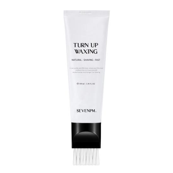 Seven PM Hair Removal Waxing Cream 100ml for men, offering effective hair removal in a sleek package, ideal for K-Beauty enthusiasts.