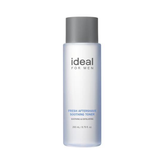 Ideal for Men Fresh After Shave Soothing Toner 260ml - K-Beauty skincare product designed to soothe and refresh men's skin after shaving.