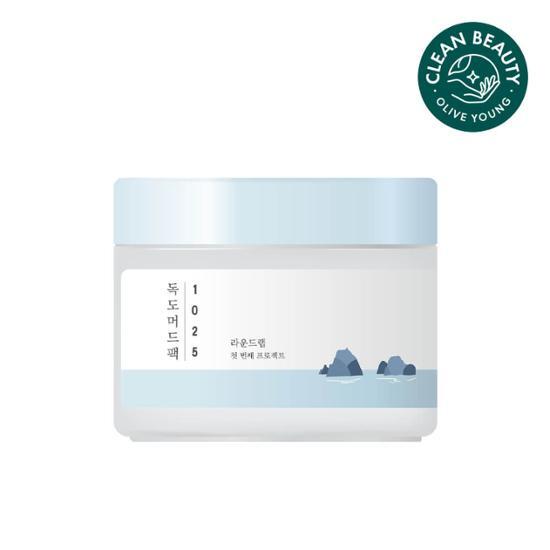 Round Lab 1025 Dokdo Mud Pack 100ml - K-Beauty skincare mask for a rejuvenating facial treatment.