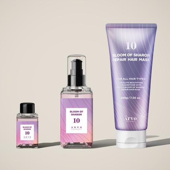 Choose one from the three Airbo 10 Bloom of Sharon hair products.