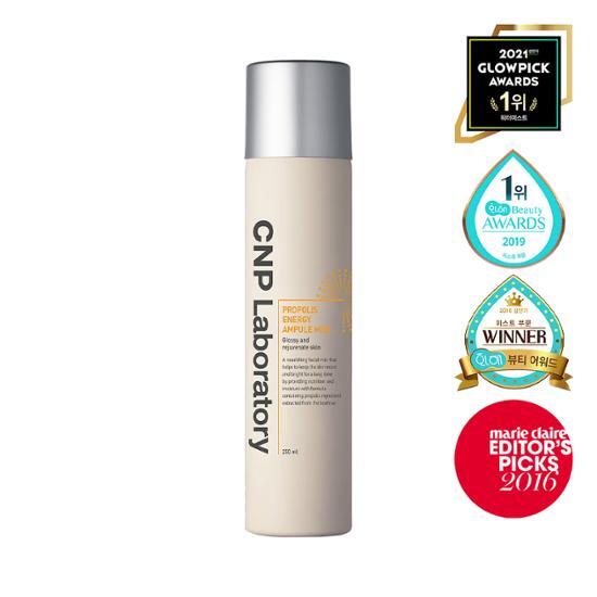 250ml CNP Propolis Energy Ampoule Mist, a K-Beauty skincare moisturizer for radiant skin.
