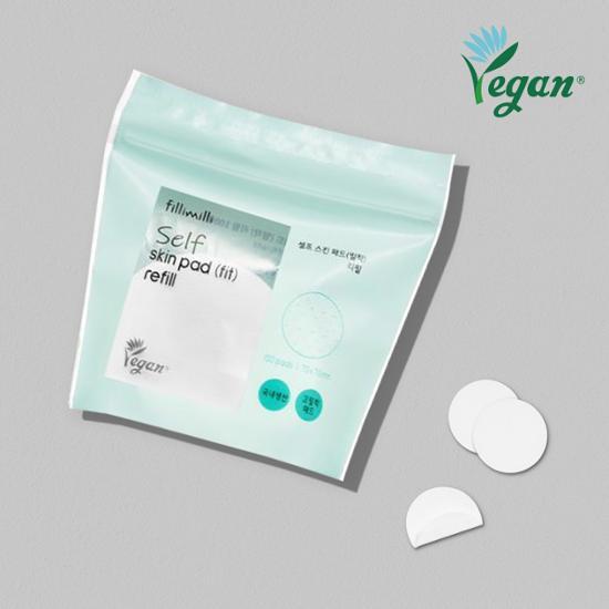 Filimili Self Skin Pad adhesive refill pack containing 100 pieces, designed for K-Beauty skincare routines and beauty tools.