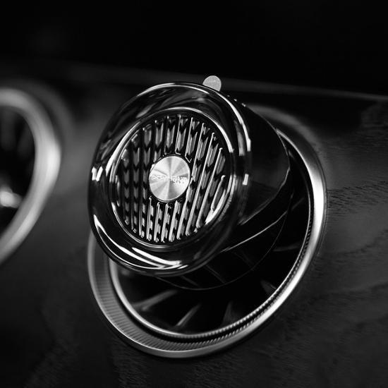 Pohment Perfume Car Air Freshener Cotton Hug, choose 1 (Chrome Black/Rose Gold/White Pearl)