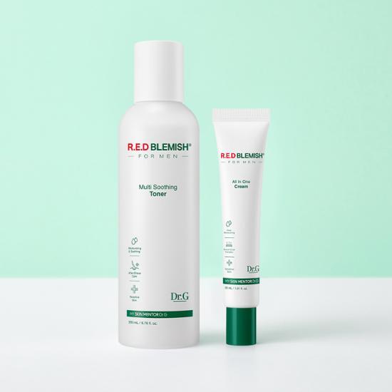 Dr.G Red Blemish For Men Multi Soothing Toner 200ml Set (+All-in-One Cream 30ml)