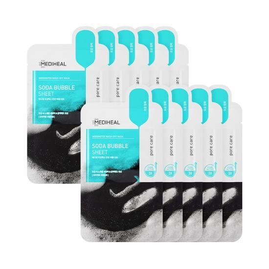 Mediheal Pore Tox Carbonated Bubble Sheet 10 sheets