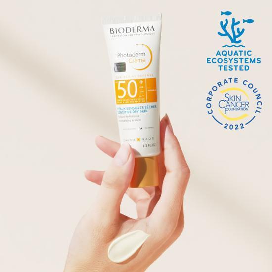 Alt text: Bioderma Photoderm Cream SPF 50+ 40ml, a high-protection sunscreen for skincare, ideal for effective sun care. Part of K-Beauty, perfect for personal care and cosmetics.