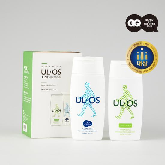 Uruos Dual Set for Combination Skin, featuring skincare moisturizers designed for oily combination and normal-dry skin types, showcasing K-Beauty innovation.