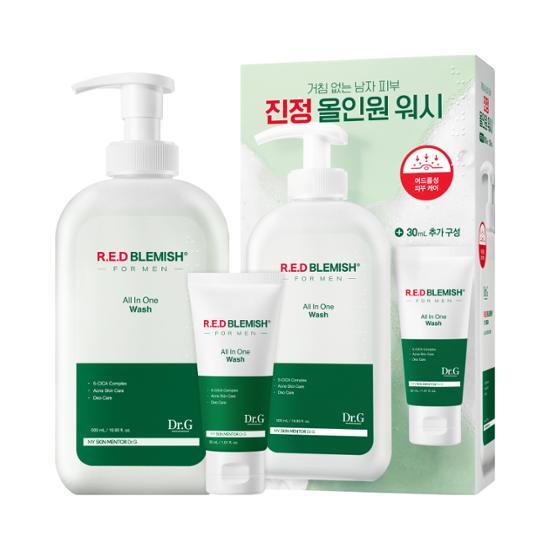 Dr.G Red Blemish For Men All-in-One Wash 500ml+30ml Set