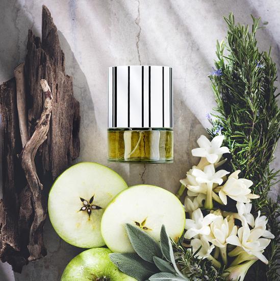 50ml NCP 201 Apple & Driftwood Eau de Parfum bottle, highlighting a blend of fresh apple and warm driftwood scents, perfect for K-Beauty enthusiasts.