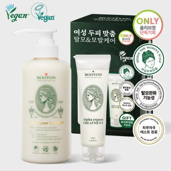 Luton Women's Scalp Alpha-Argent Treatment 500ml + 70ml gift set.
